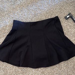 Black mini skirt